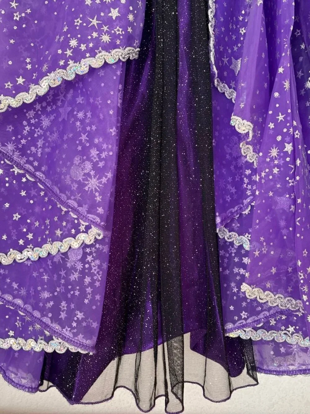 Disney Store Minnie Mouse Purple Black Orange Witch Halloween Costume Dress 9 10